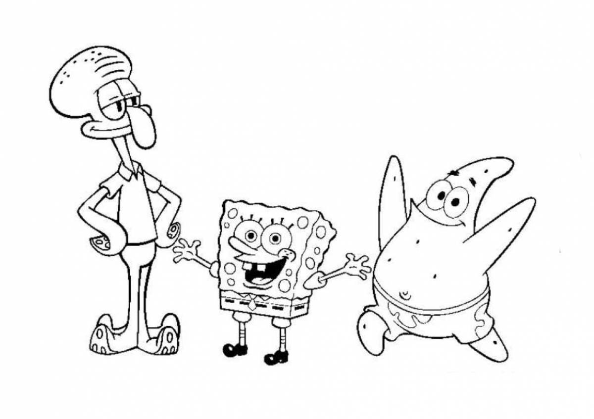 Holiday spongebob and friends