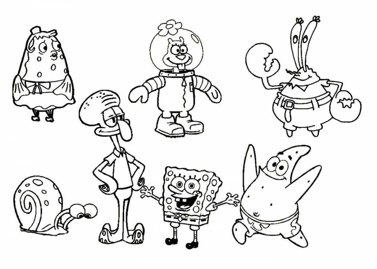 Enlightened spongebob and his friends