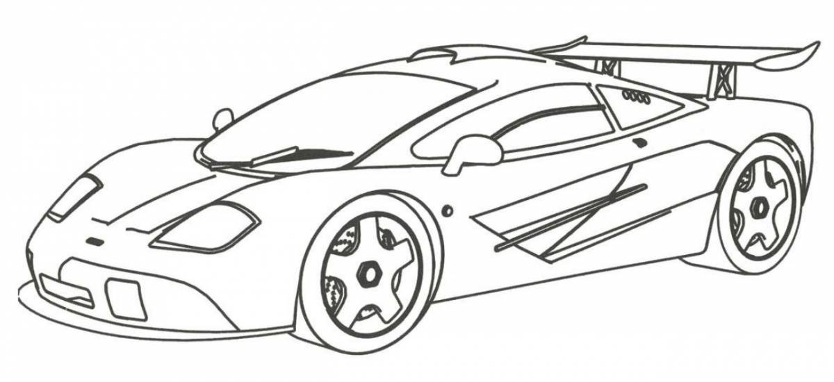 Awesome car coloring book for 7 year olds