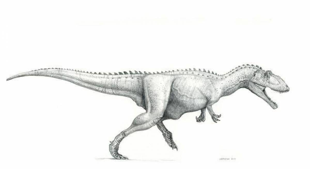 Fabulous Giganosaurus Coloring Page