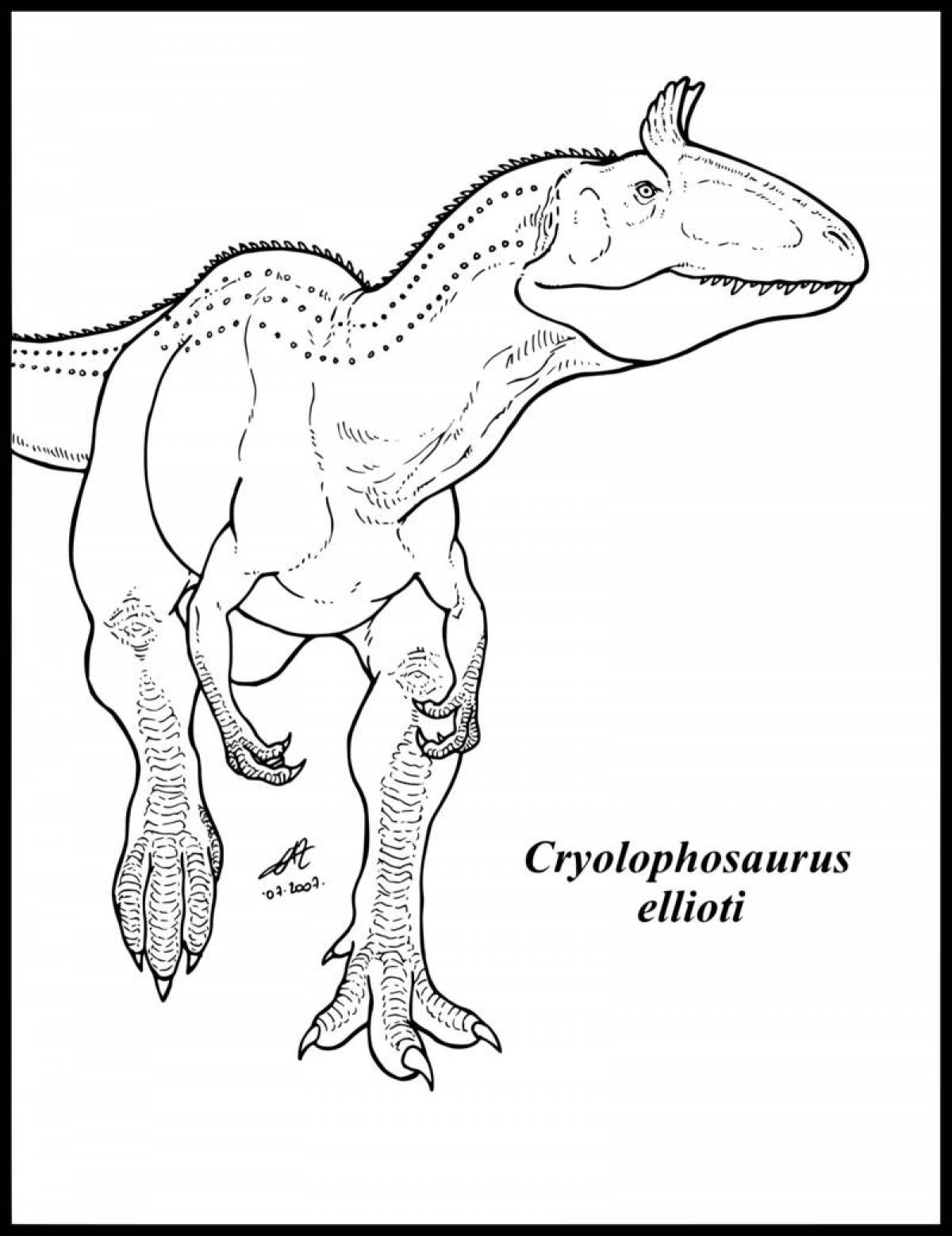 Amazing Giganosaurus Coloring Page