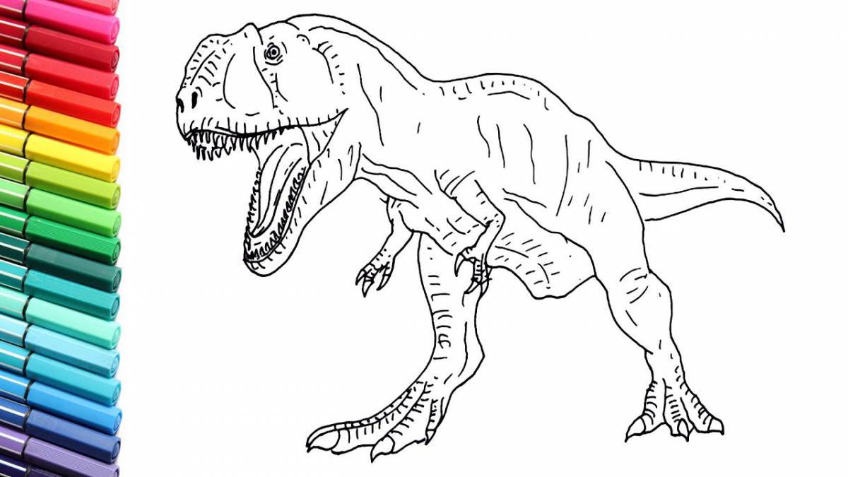 Impressive coloring of the Giganosaurus