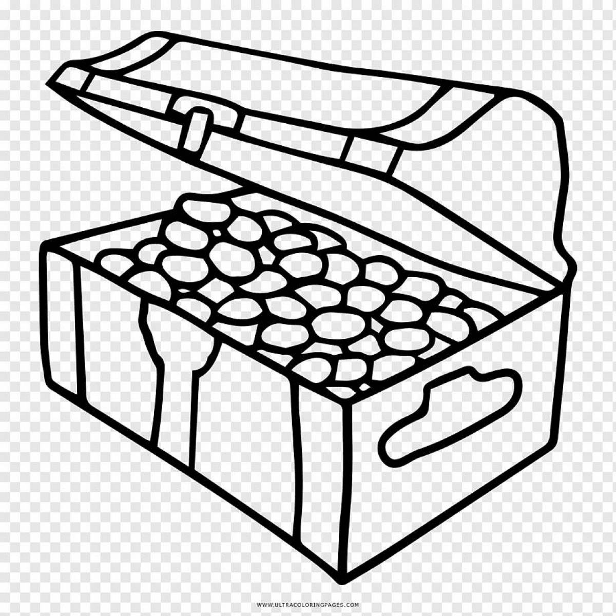 Amazing box coloring page