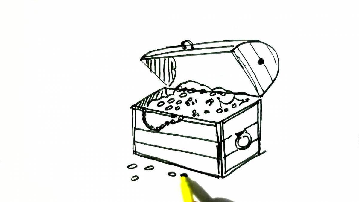 Fat box coloring page