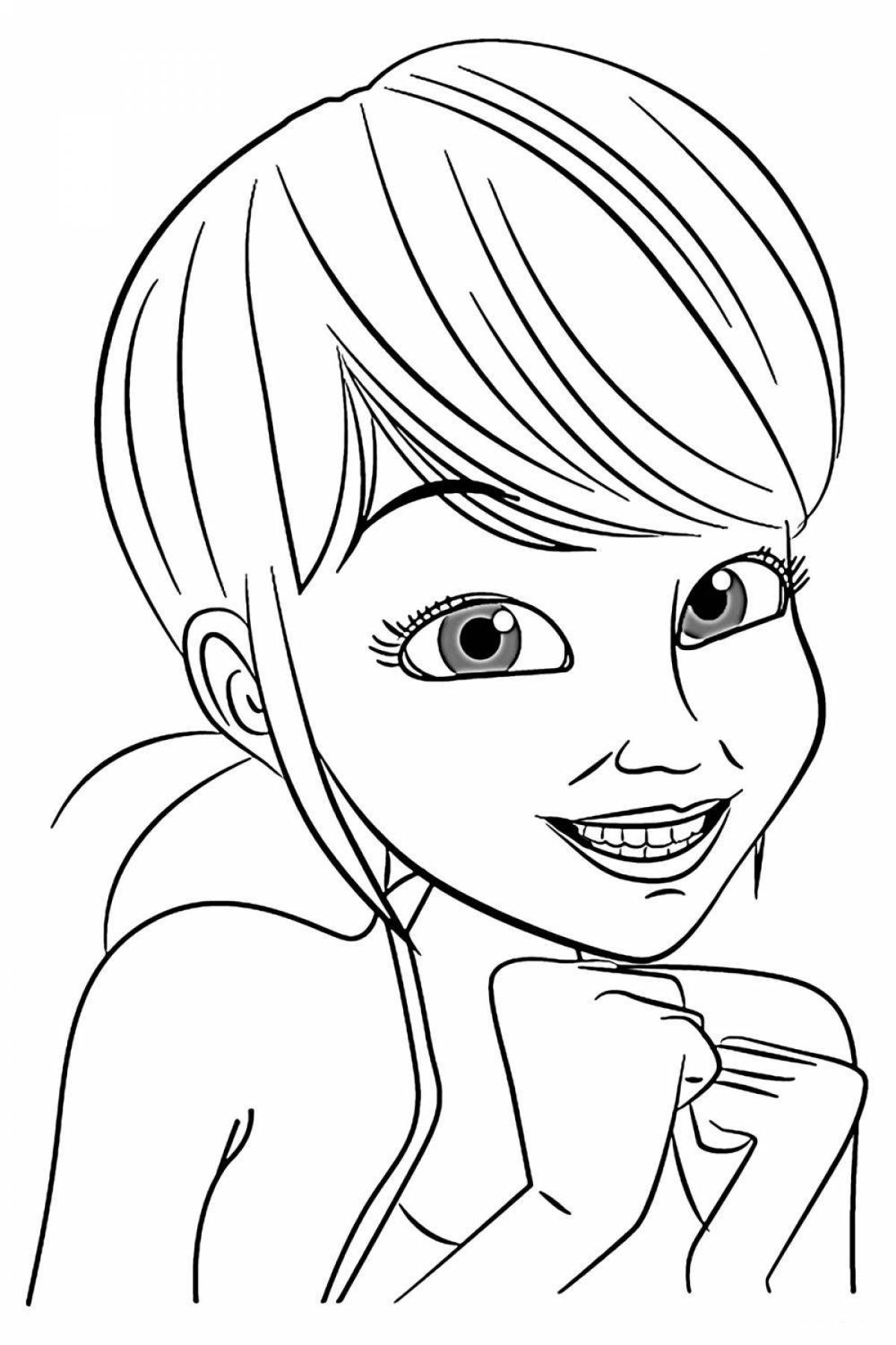 Charming marinette coloring book