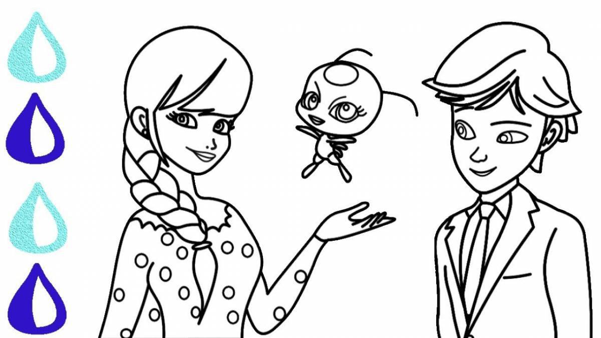 Marinette coloring page live