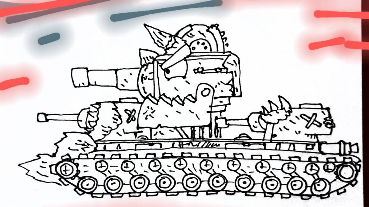 Gorgeous gerand tanks coloring page