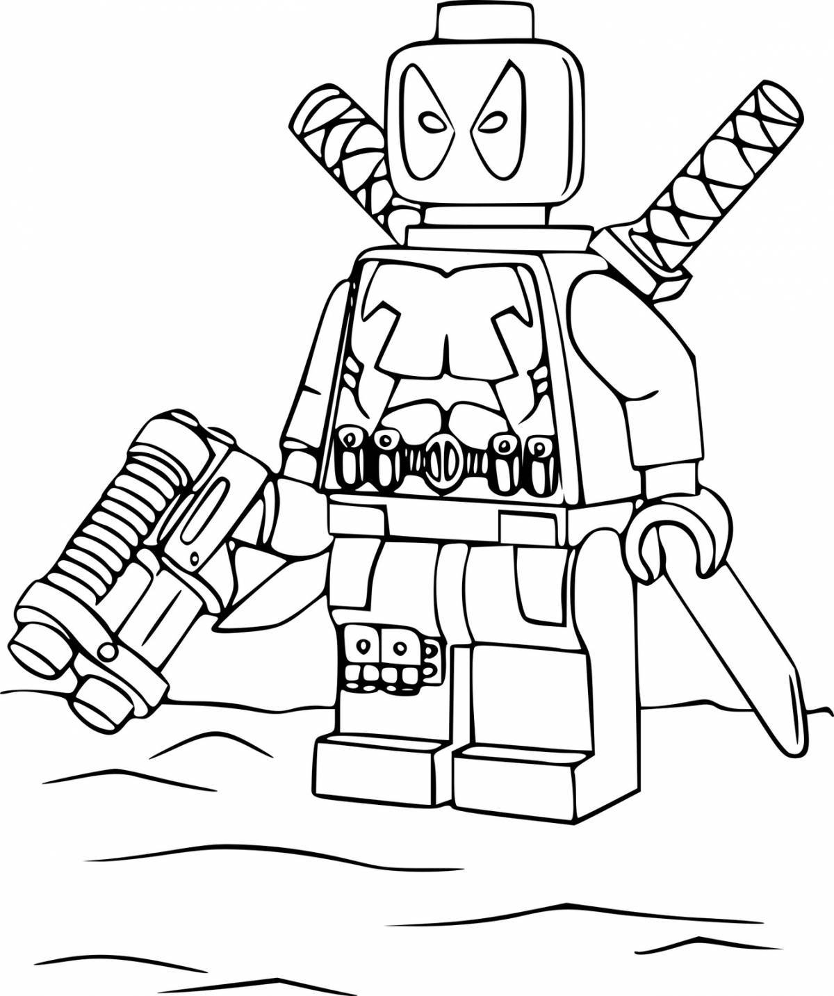 Color-bright lego coloring page for boys