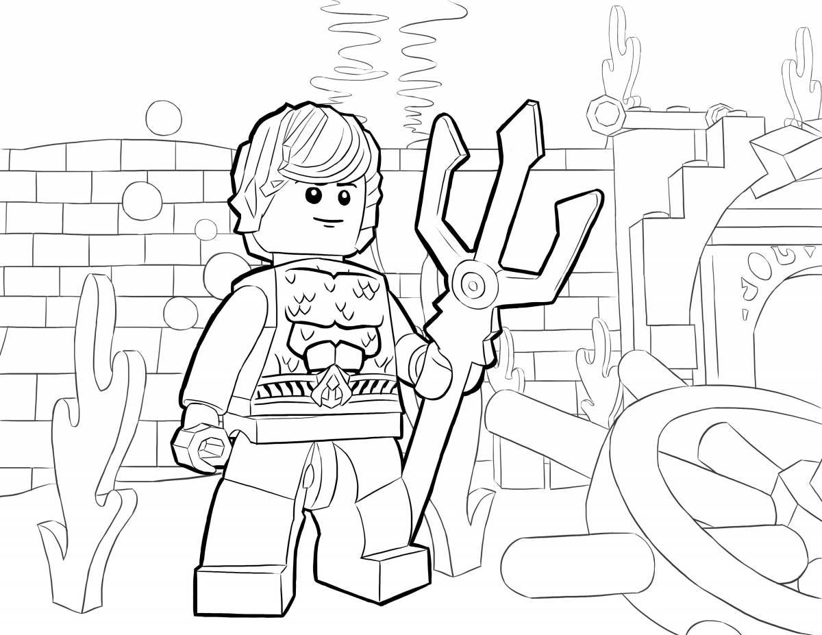 Lego glowing coloring book for boys