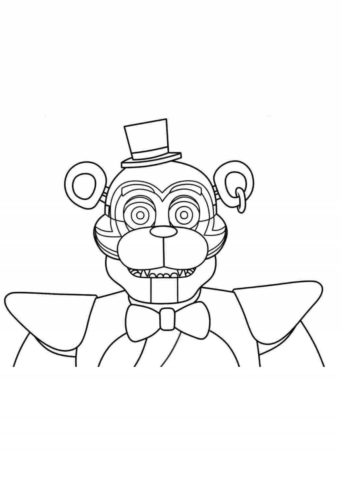 Freddy colorful coloring book