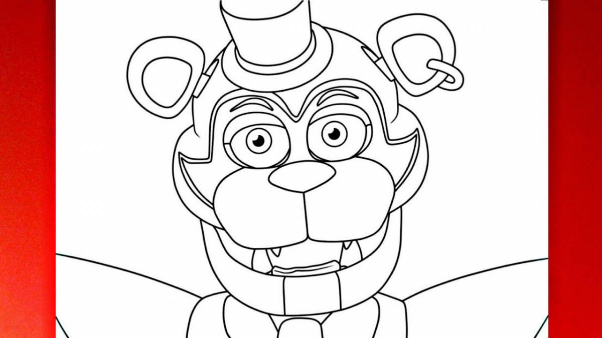 Freddy's holiday coloring book