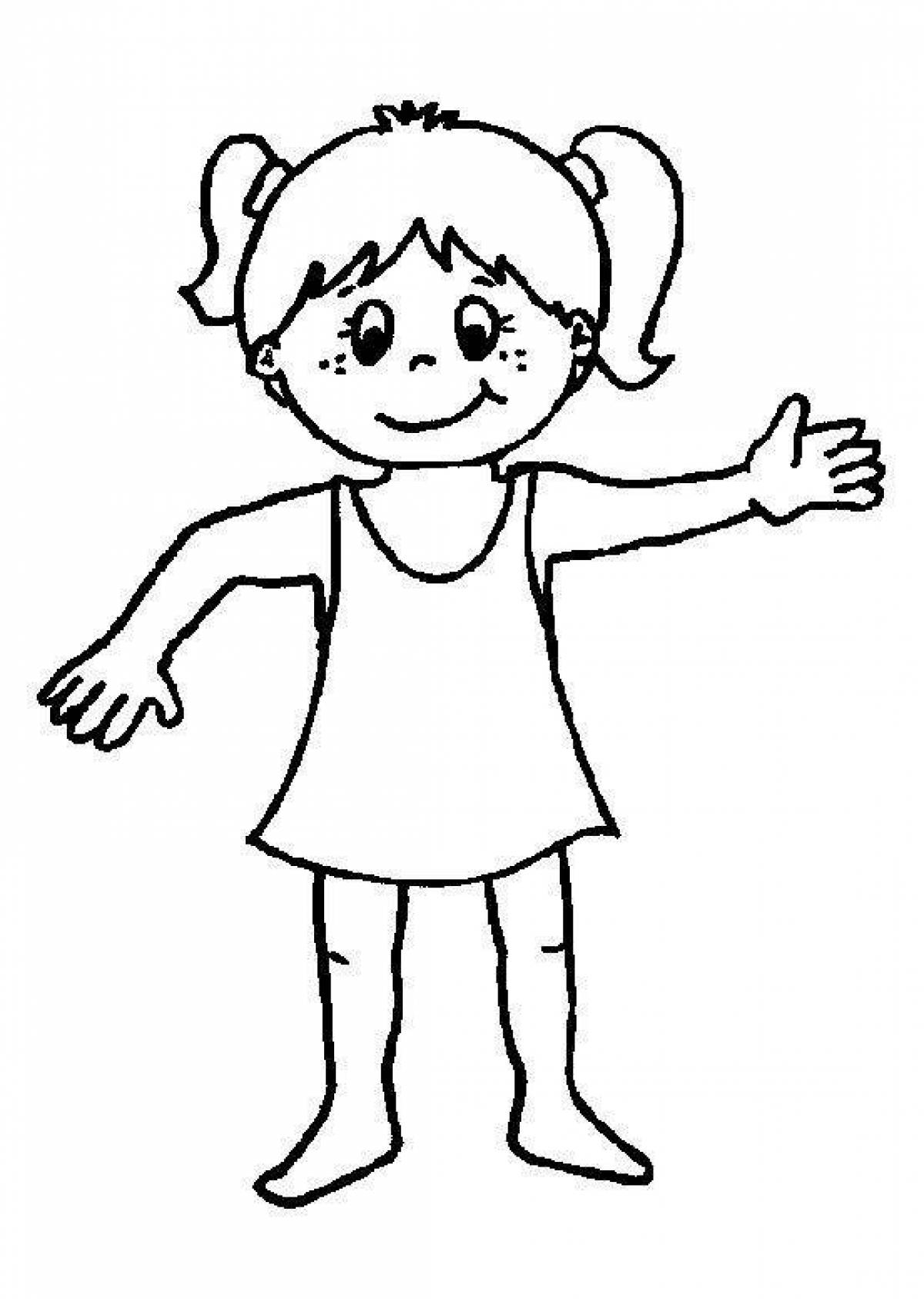 Exciting coloring pages of body parts for kids