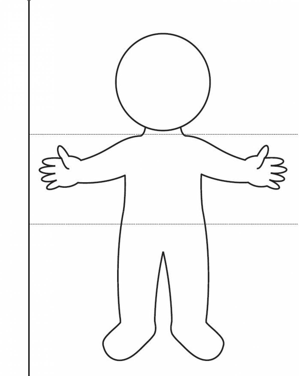 Cool coloring pages of body parts for kids