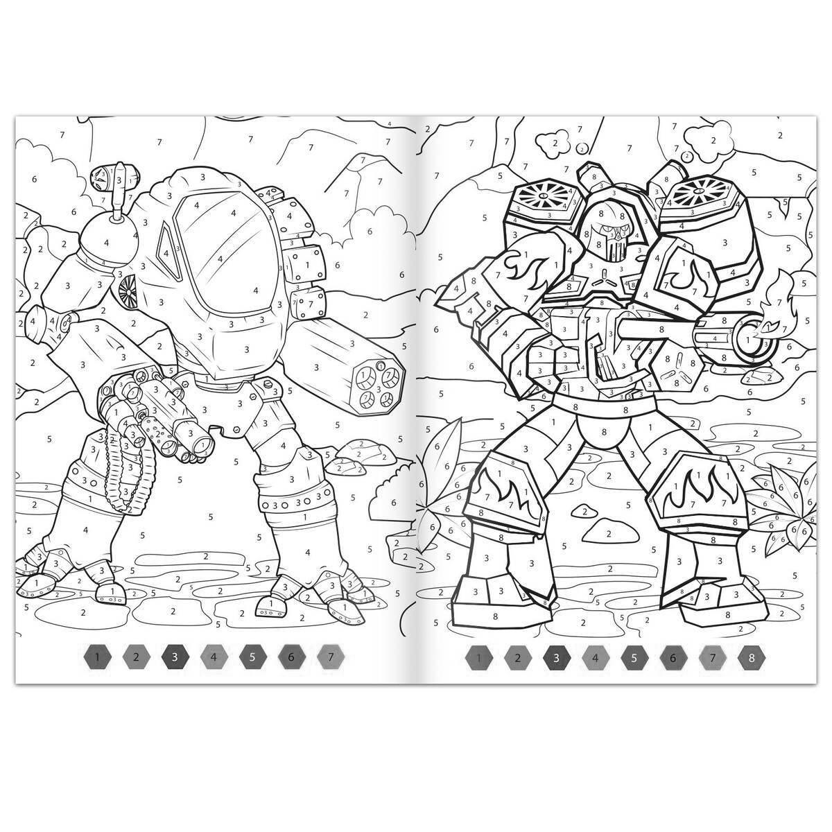 Fun coloring games by numbers