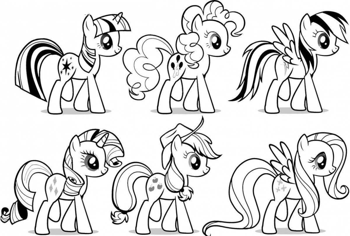 Applejack shining coloring page