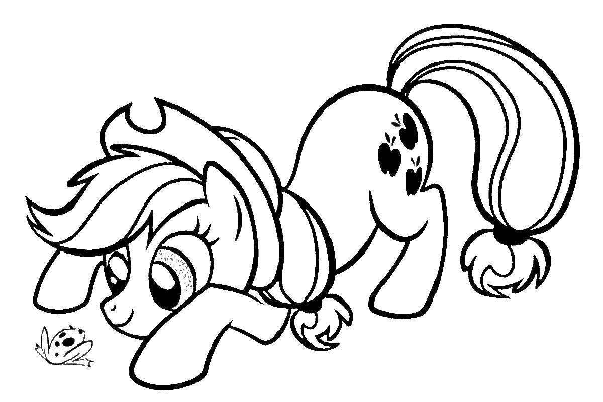 Applejack awesome coloring book