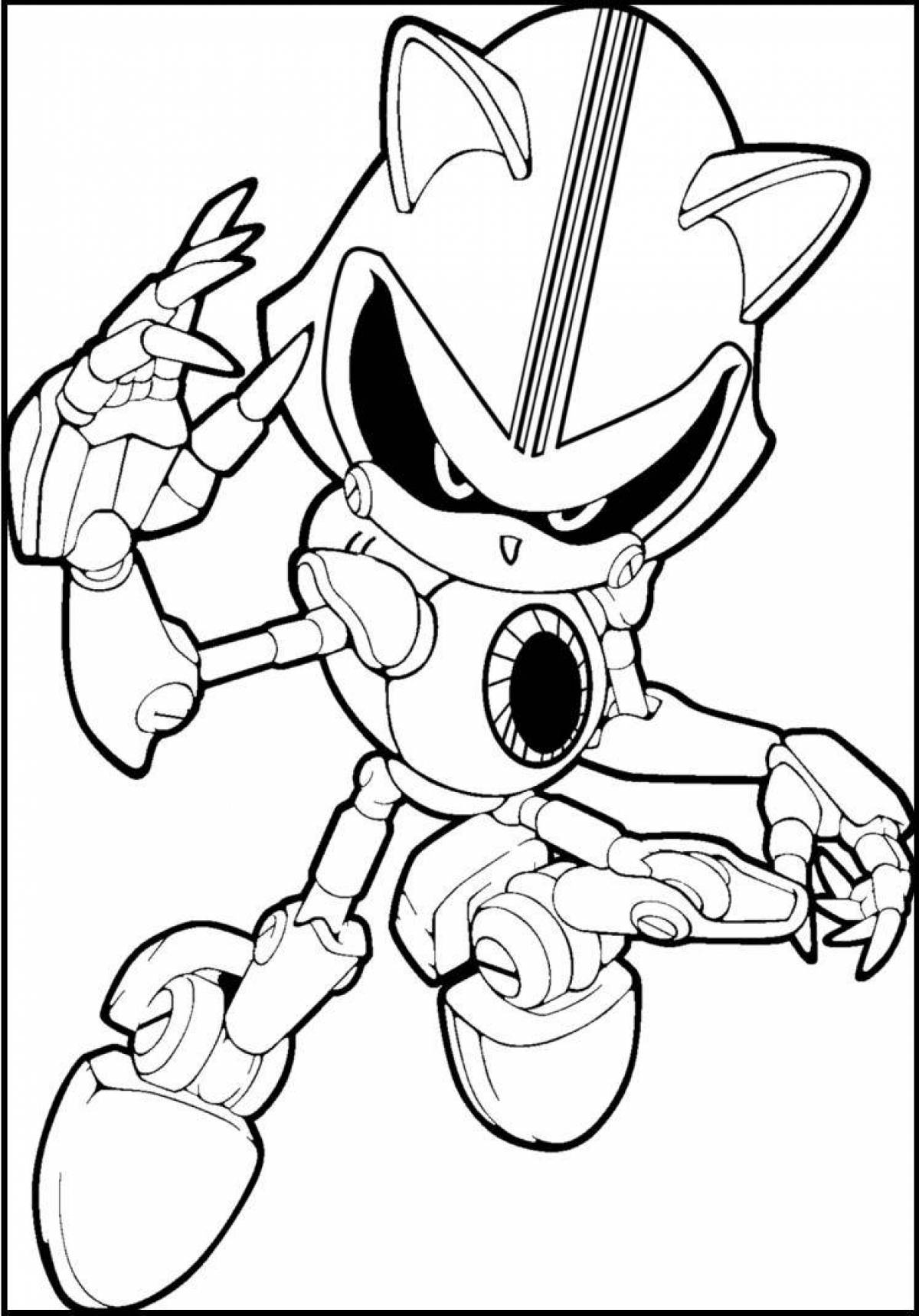Sonic robot mystical coloring book