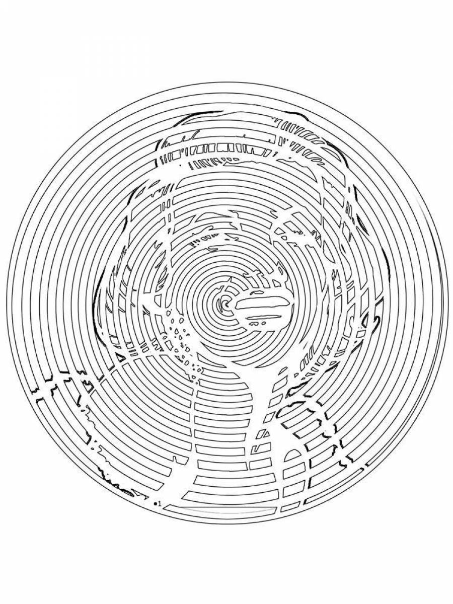 картинки спиральки раскрашивать