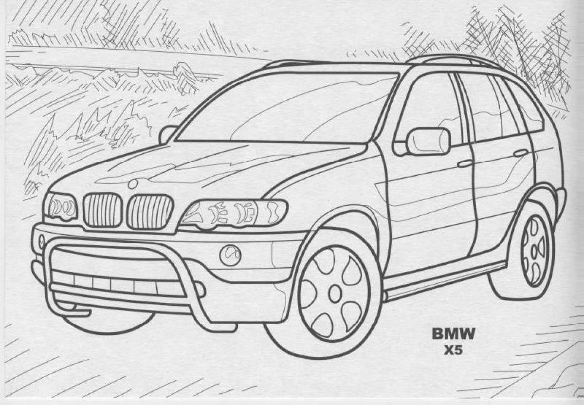 Bmw x5 рисунок