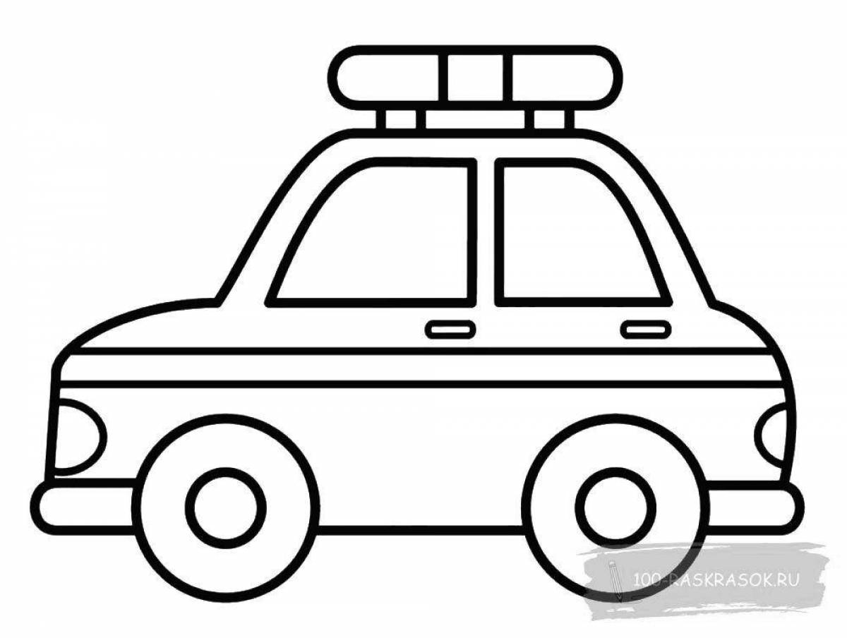 Fabulous cars coloring pages for boys 3-4 years old