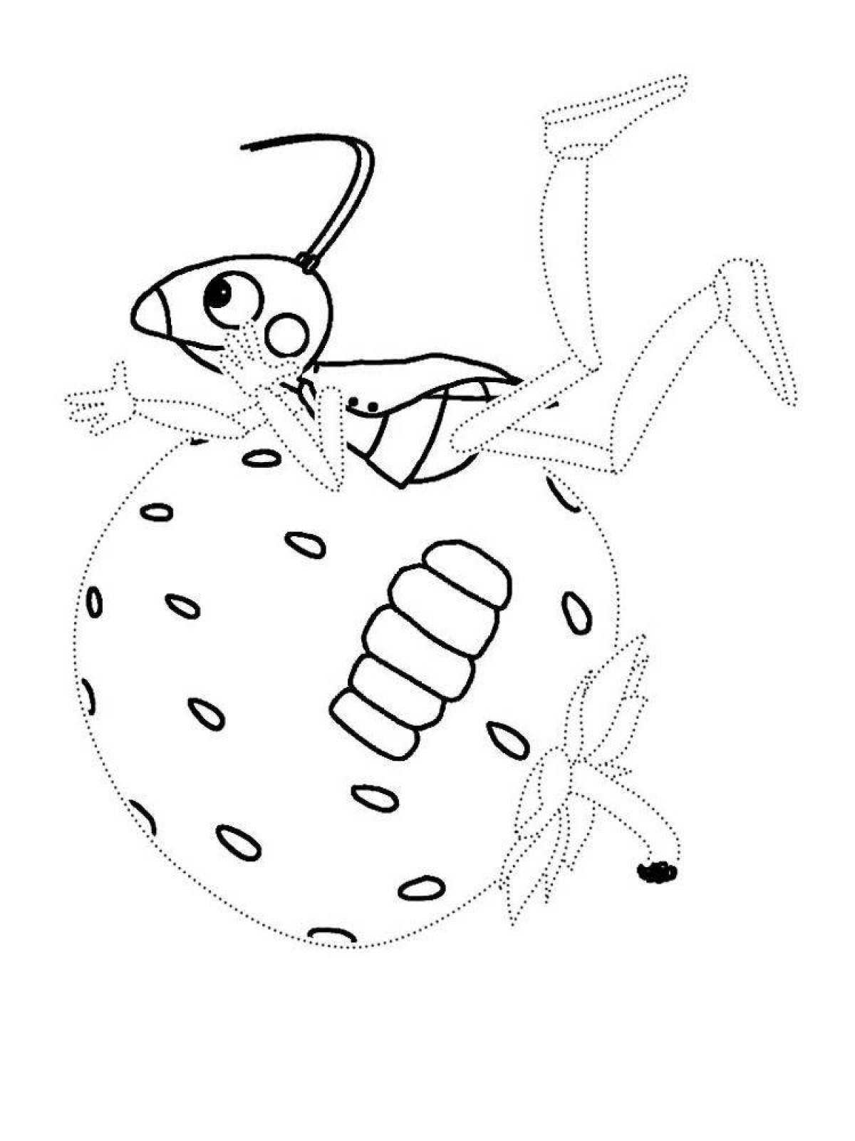 Crazy Luntik coloring pages for 3-4 year olds