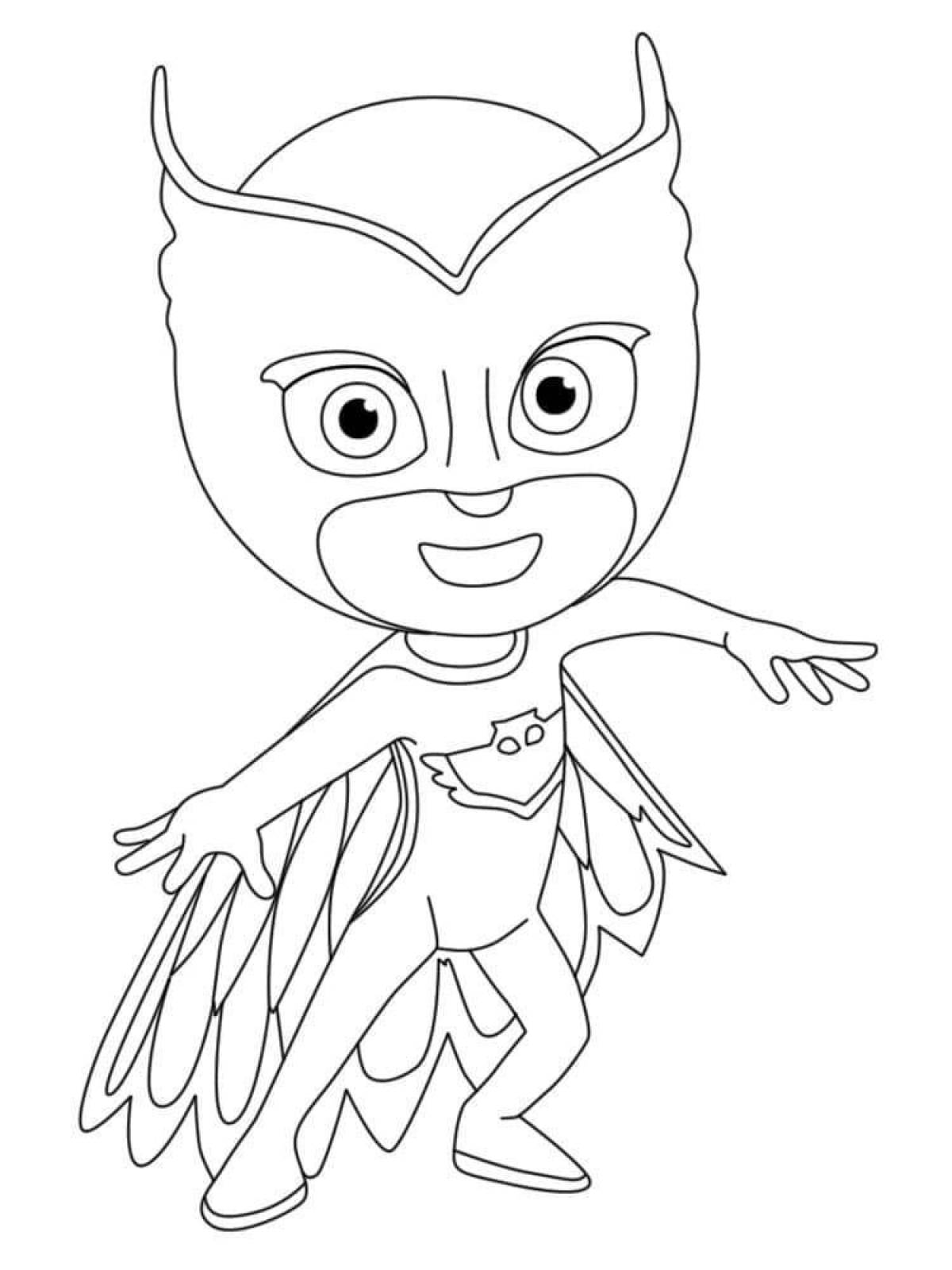 Colorful coloring pages heroes