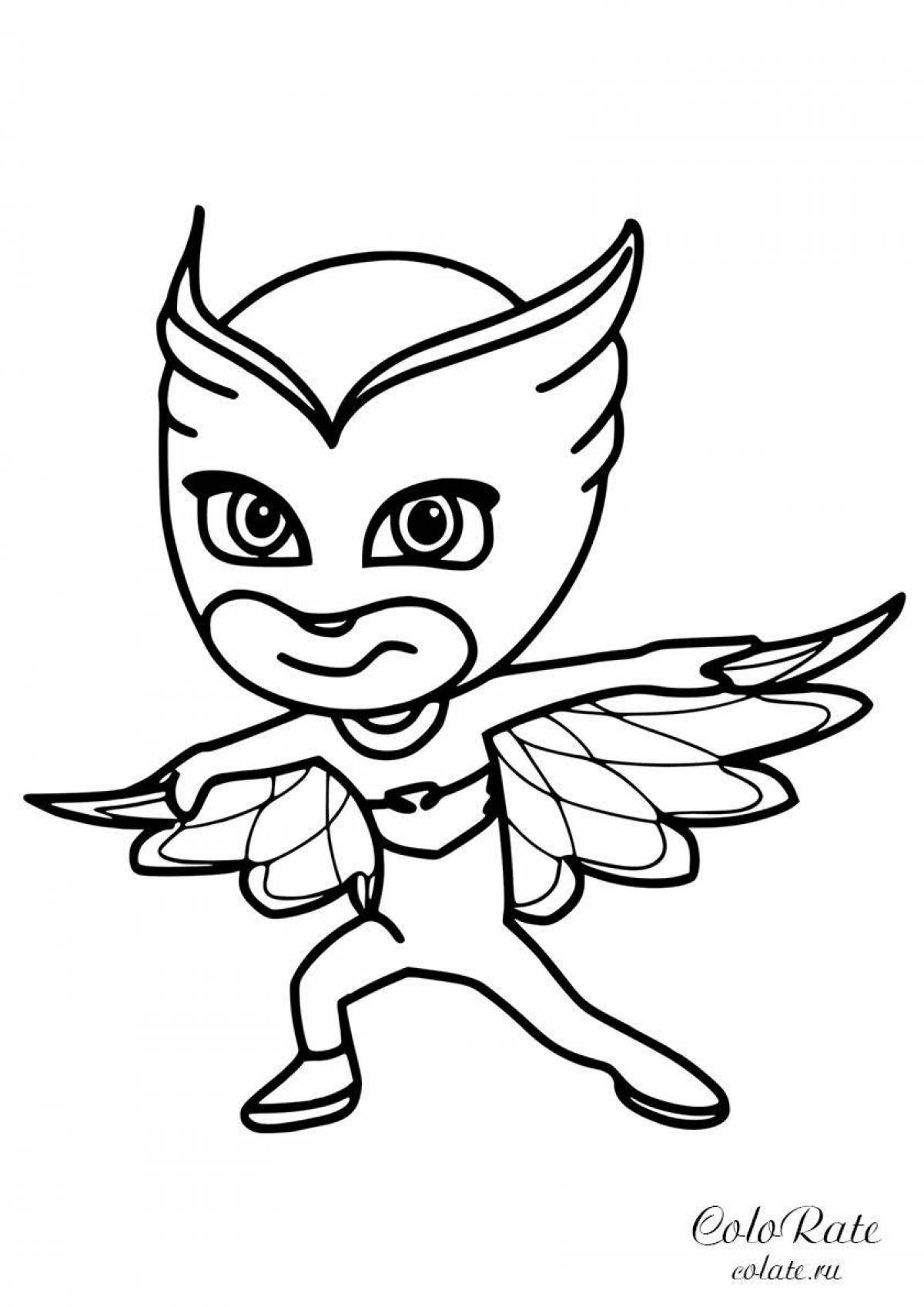 Impressive hero coloring pages