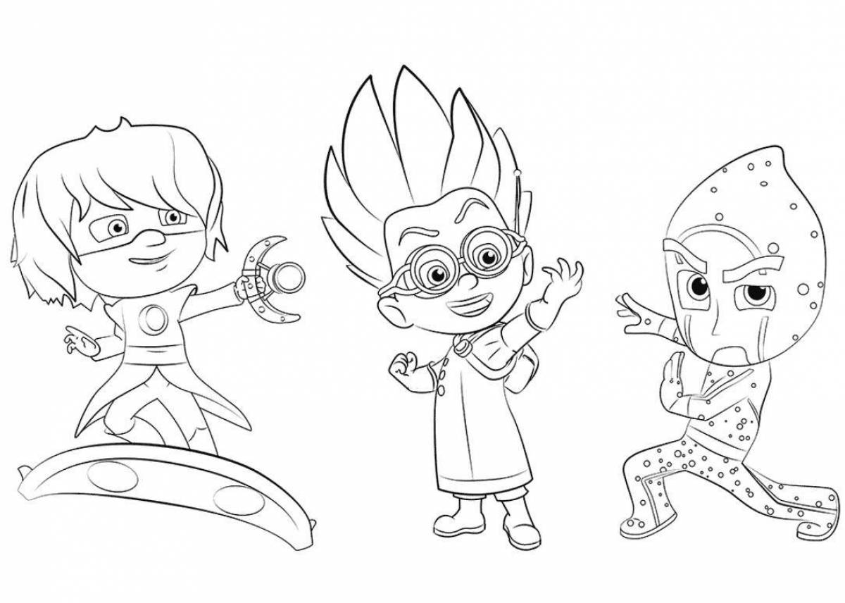 Fun coloring characters