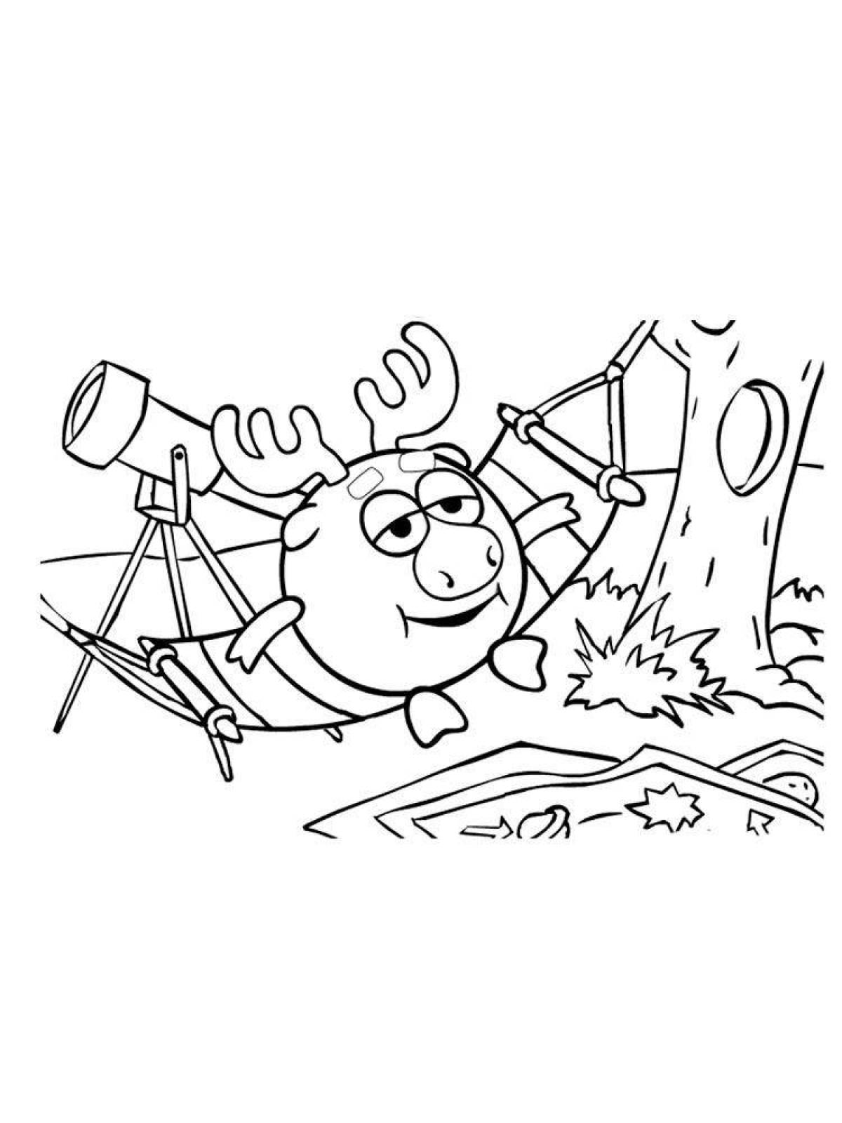 Exalted elk coloring page