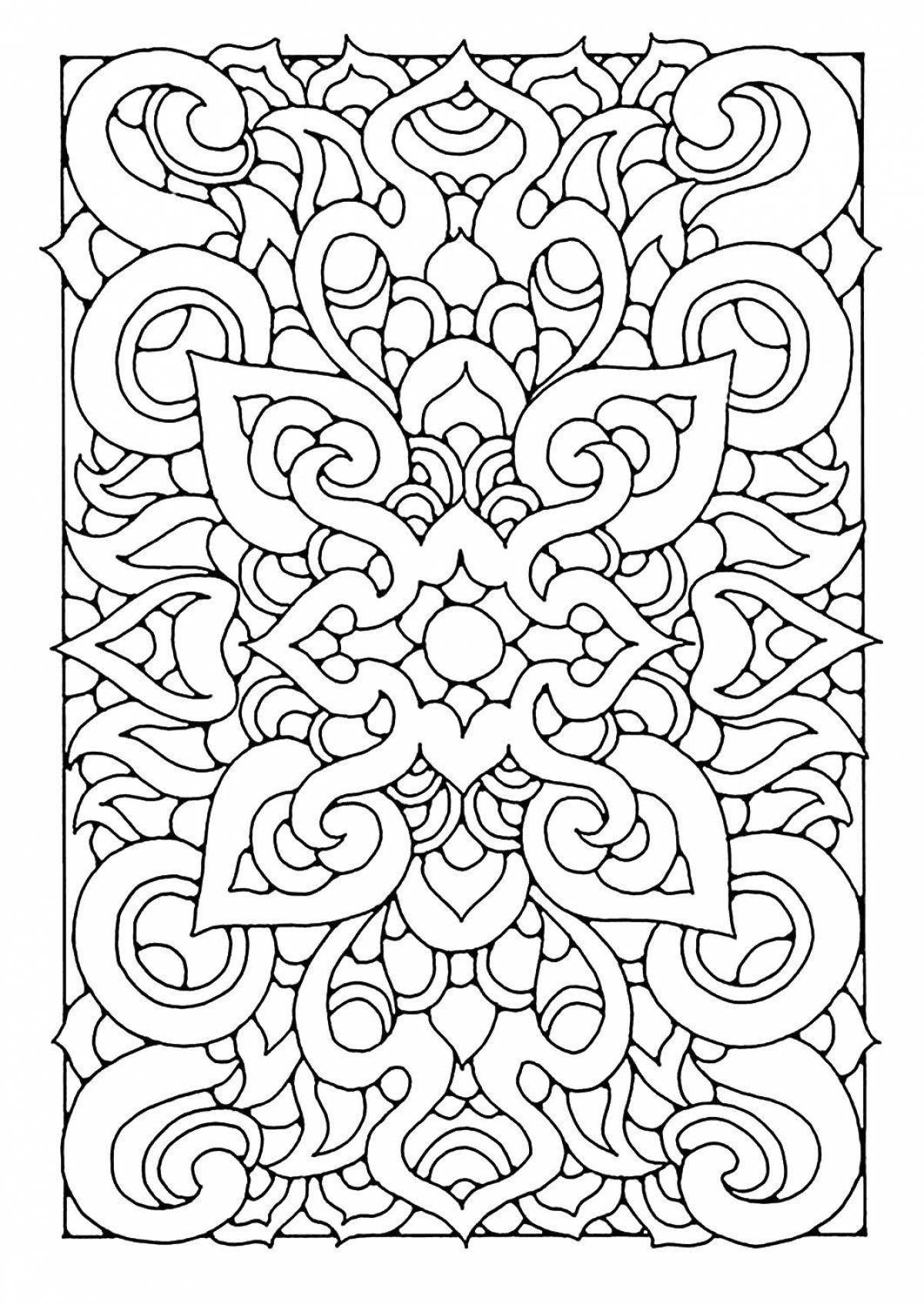 Holiday coloring ornament