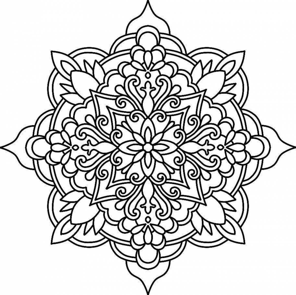 Living ornament coloring page
