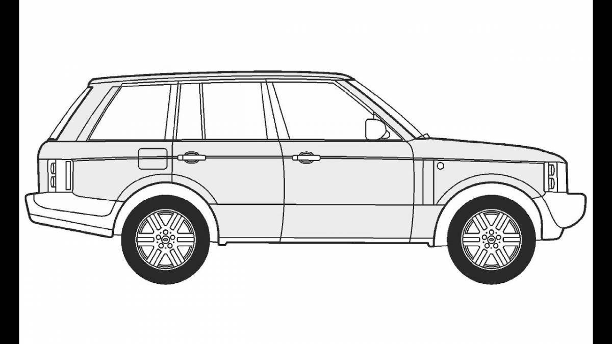 Coloring majestic range rover