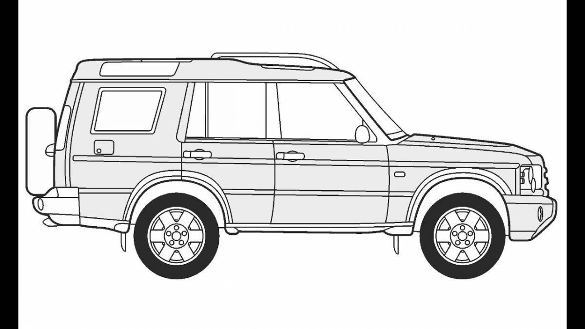 Grand Range Rover Coloring Page