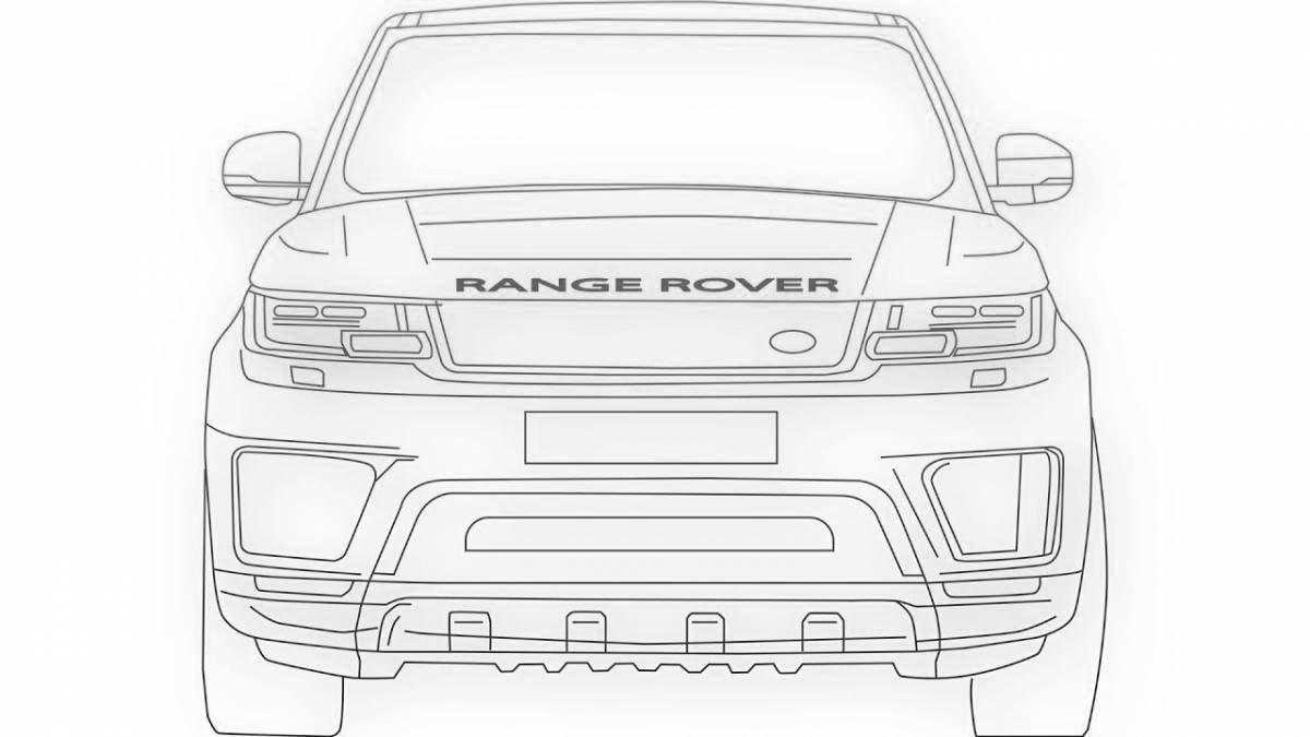 Раскраска regal range rover