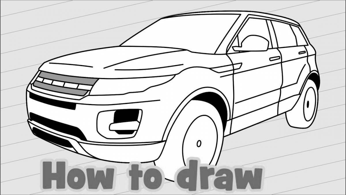 Range rover coloring example