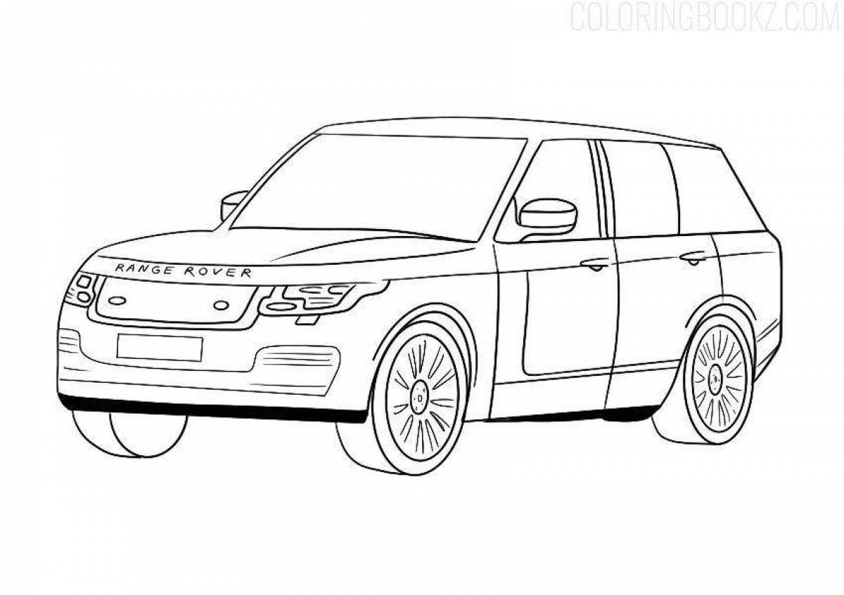 Coloring excellent range rover