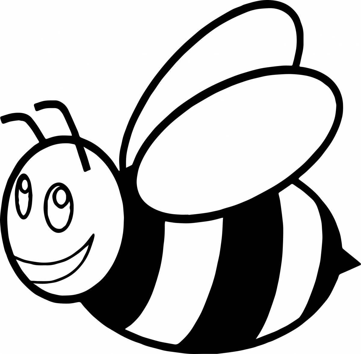 Rampant bee coloring book for kids