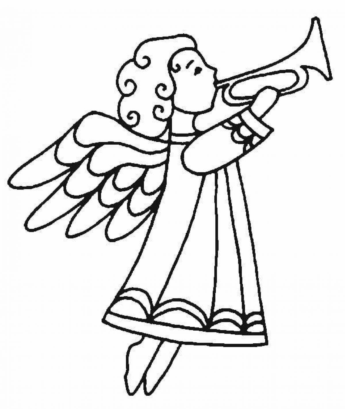 Ангелочек раскраска ангелочек для детей