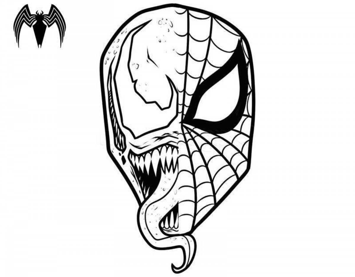 Spiderman and venom marvelous coloring book