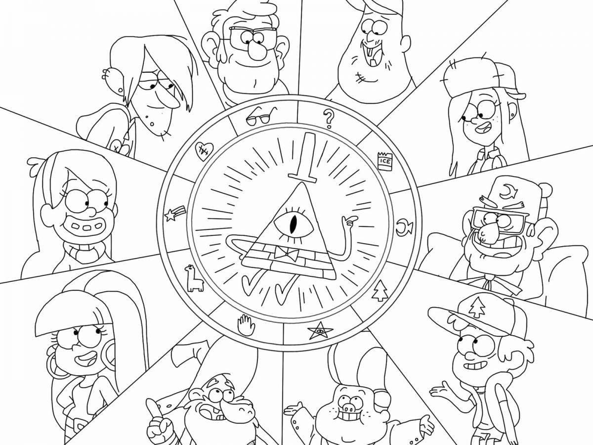 All characters in gravity falls #6