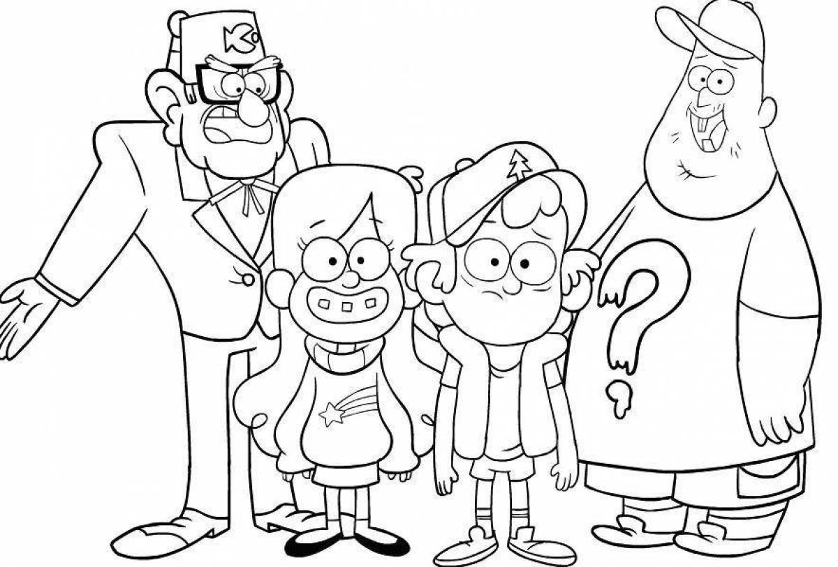 All characters in gravity falls #8