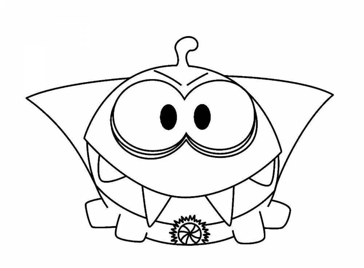 Cute omnam coloring page