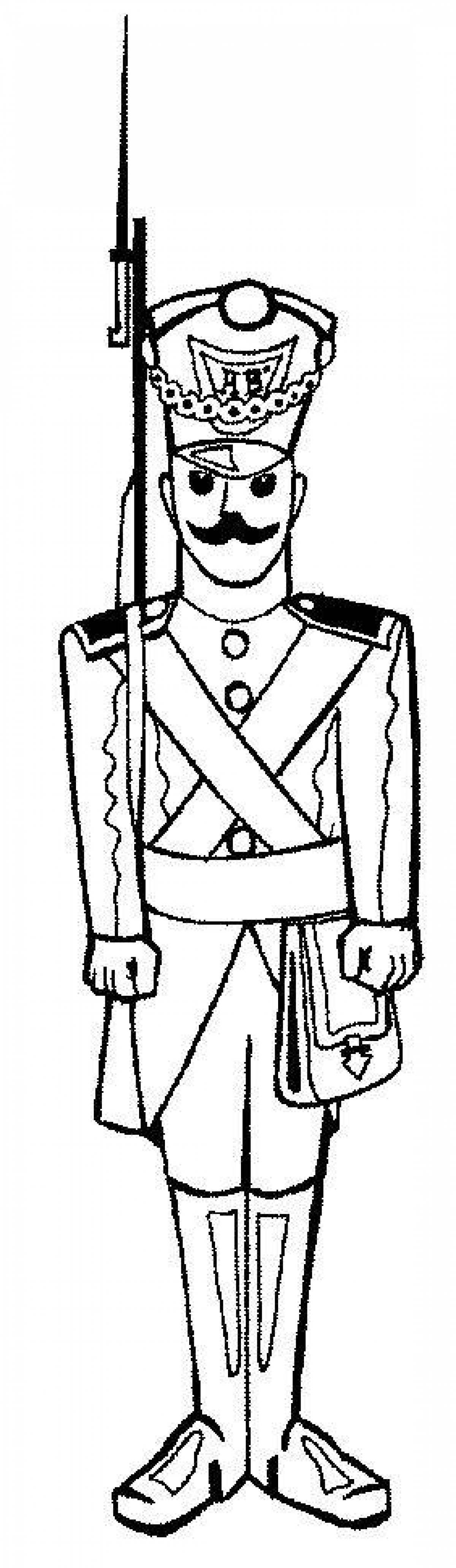 Gallant soldier coloring book