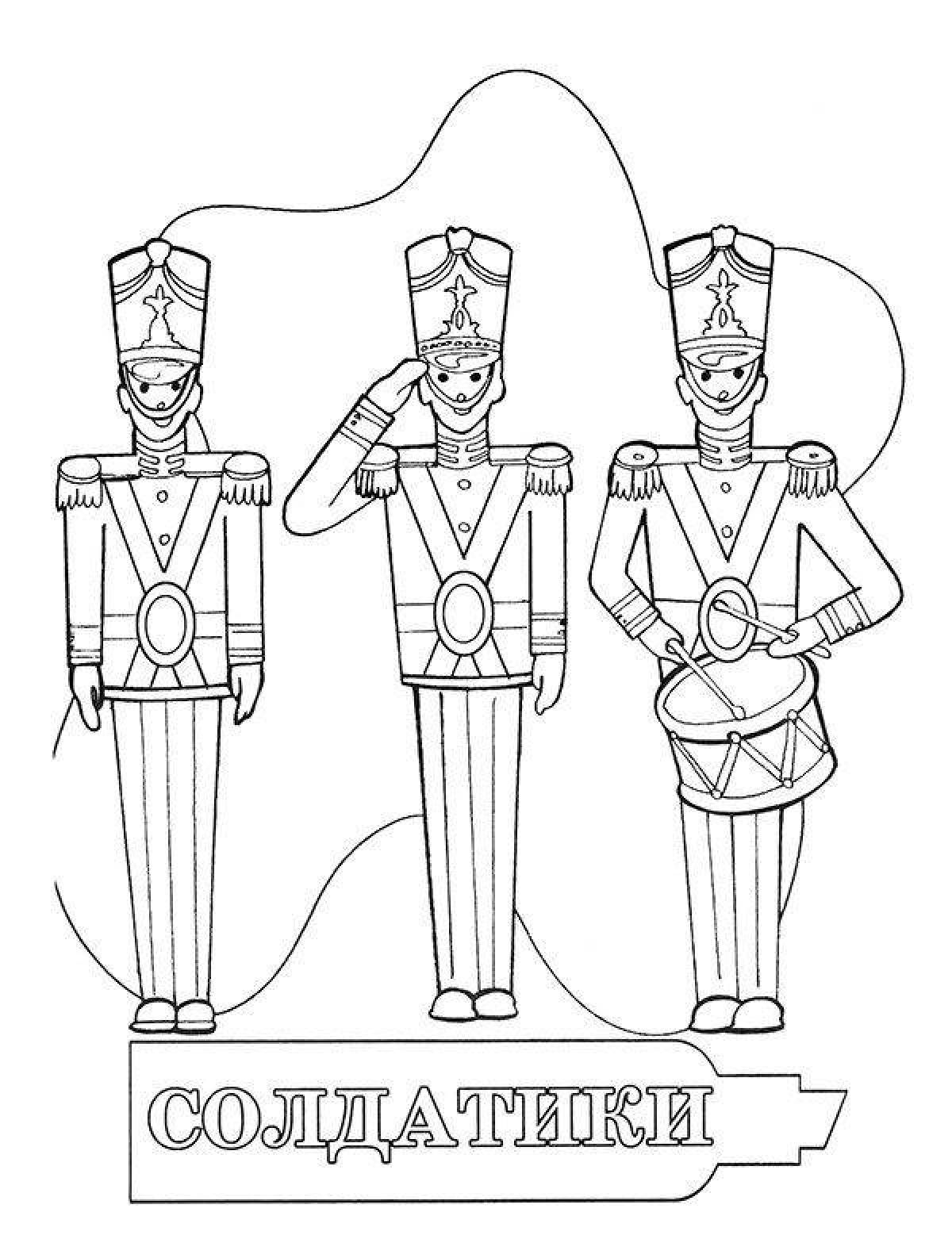 Resistant soldier coloring page