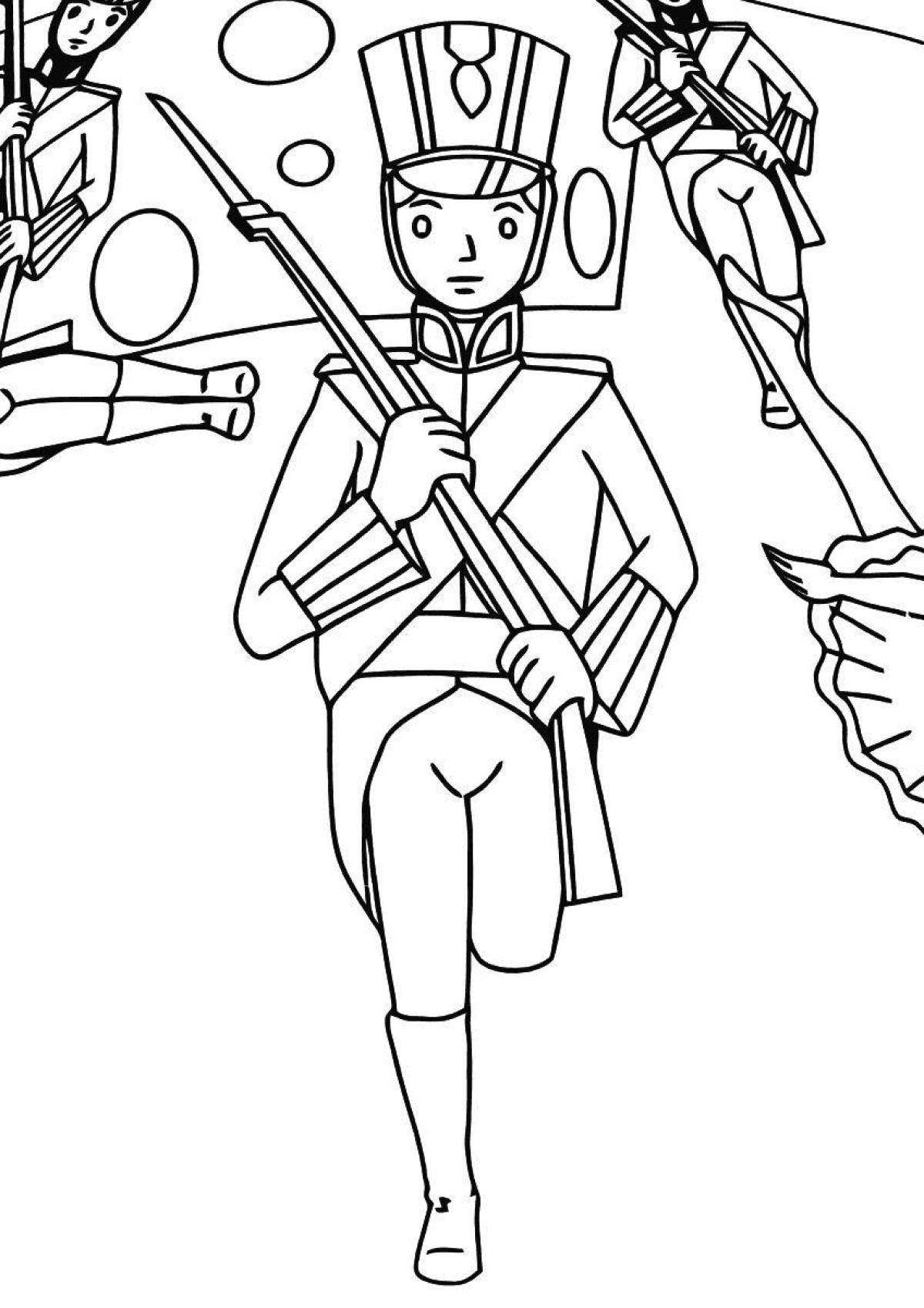 Colouring impenetrable soldier