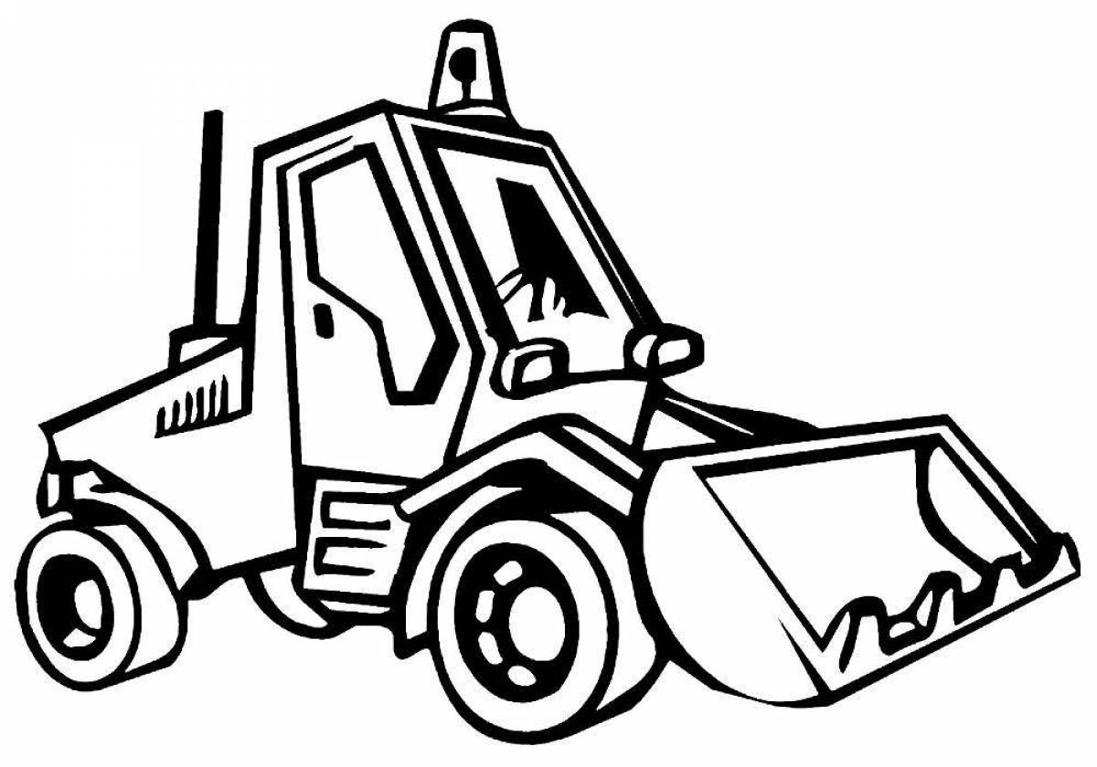 Amazing loader coloring page