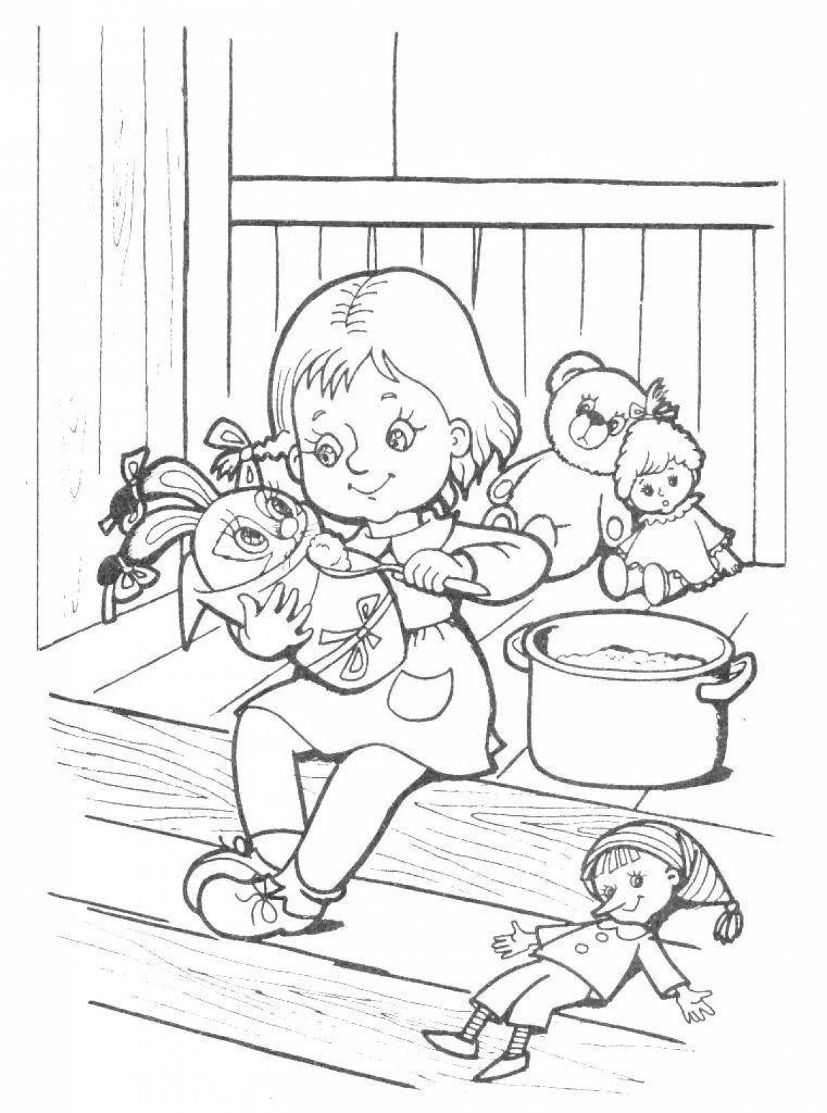 Coloring page inviting ussr
