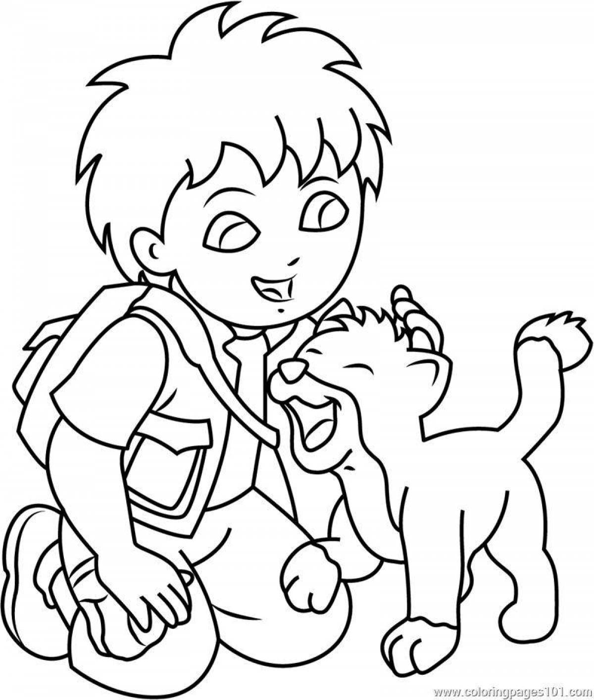 Diego go coloring page