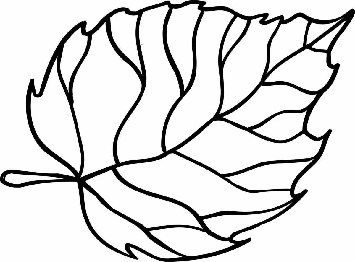 Children coloring pages for leaves