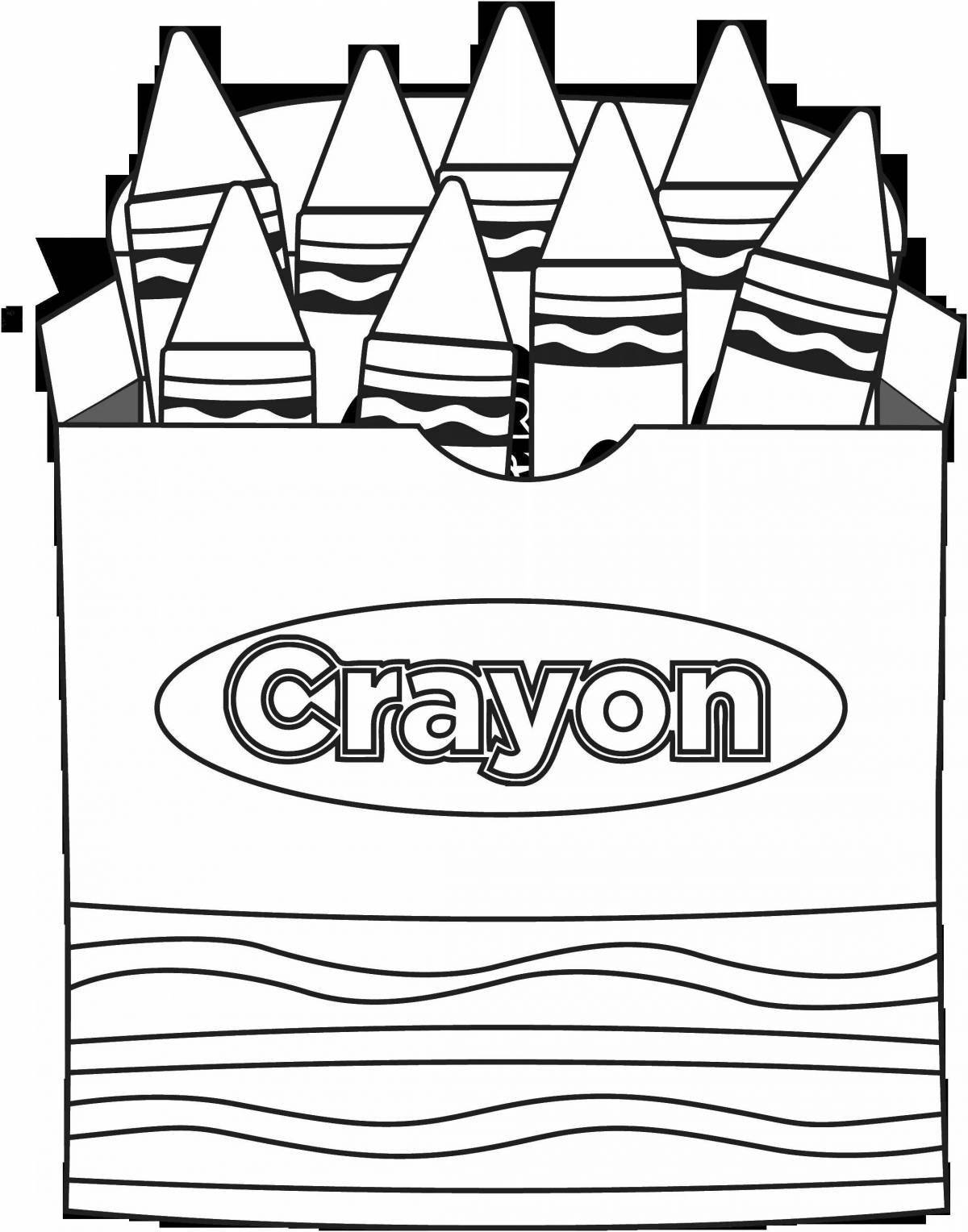 Sparkling markers for coloring pages